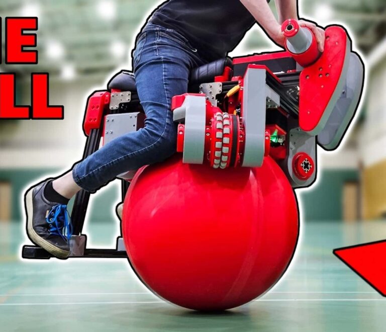 This Homemade Motorcycle Has All The Wheels, And Rides On A Single Ball